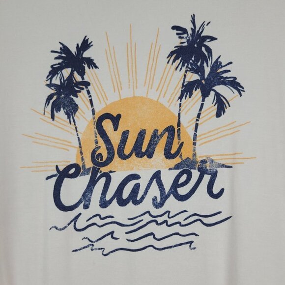 Old Navy Luxe Pale Pink Sun Chaser Graphic Tee XXL - Picture 3 of 8